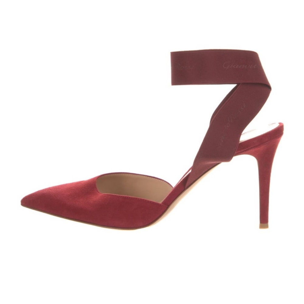 Gianvito Rossi Suede D'Orsay Pumps